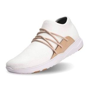 Vessi White and Tan Women's Sneakers
